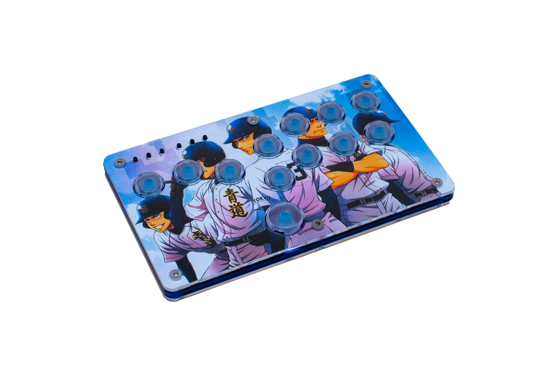 FLAT - TRANSPARENT BLUE - TRANSPARENT KEYCAPS